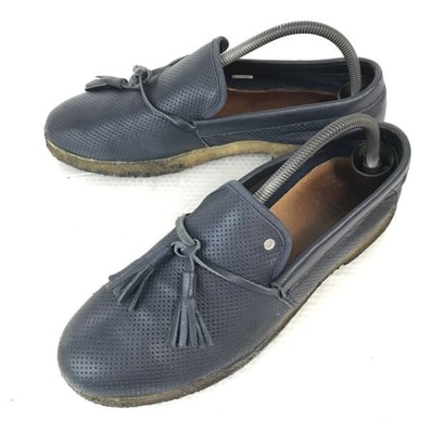 ディーゼル/DIESEL★クレープソール/スリッポンシューズ【27.0cm/US9/紺/NAVY BLUE】タッセルローファー/sneakers/Shoes/trainers◆cQ-508