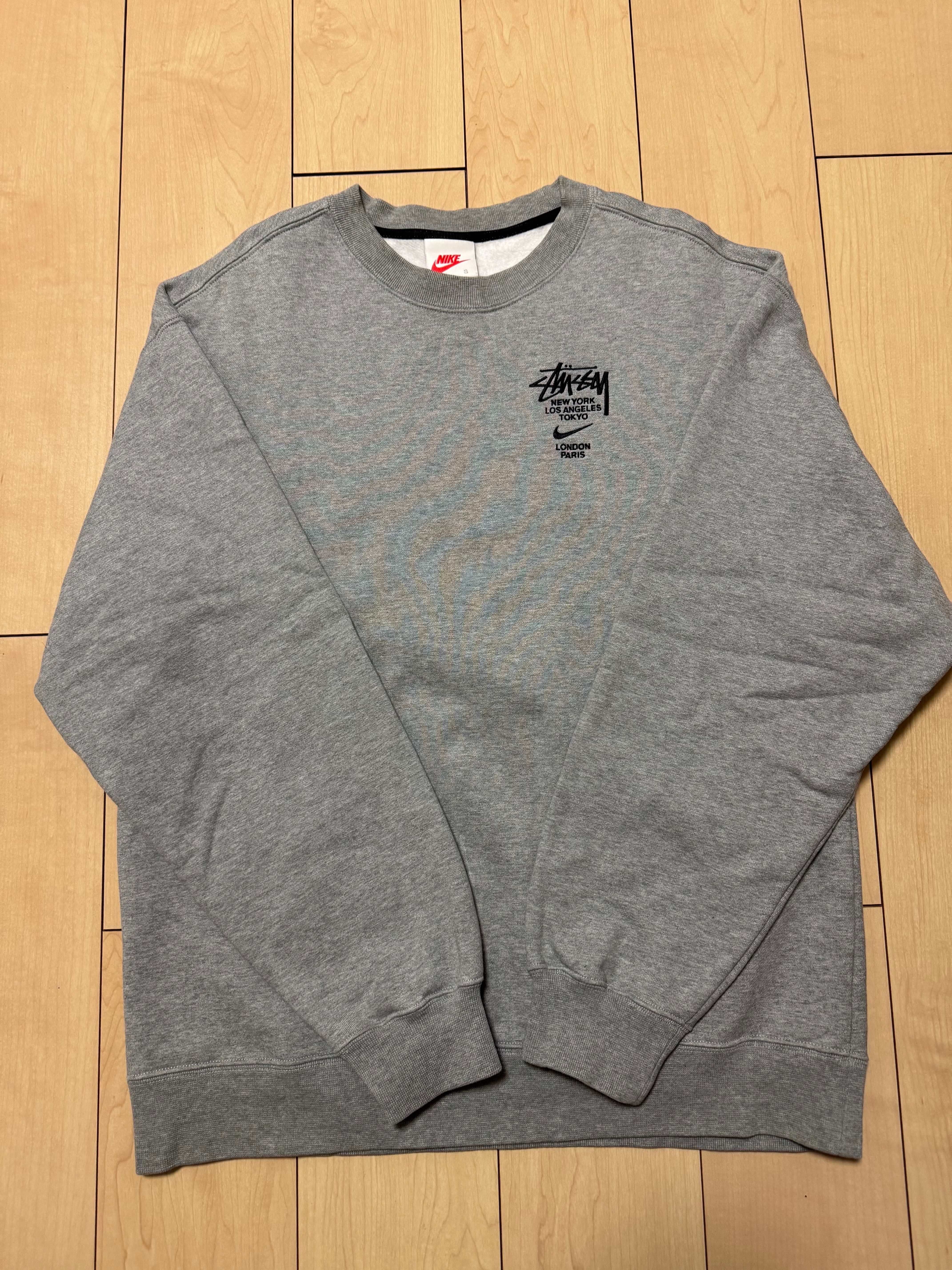 Nike x Stussy International Crewneck Sweatshirt (US Size) "Grey" DC4198-050