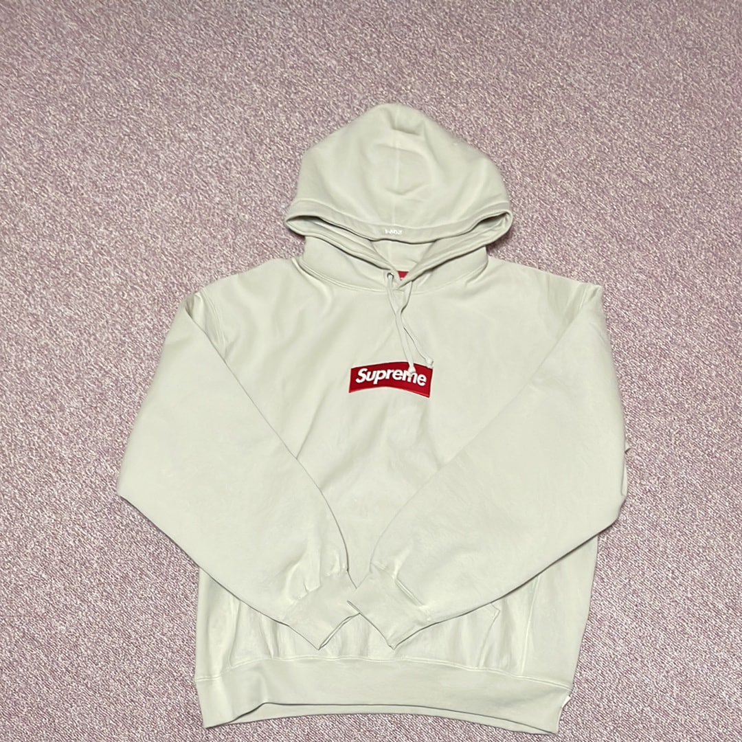 Supreme Box Logo Hooded Sweatshirt "Stone" (24FW)