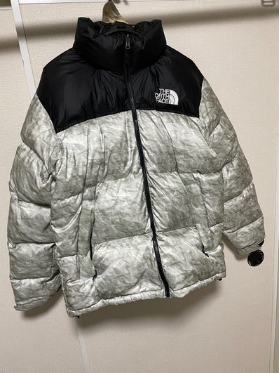 Supreme x The North Face Nuptse Jacket "White Paper Print"