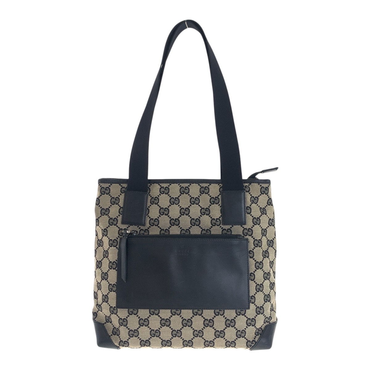 GUCCI グッチ GGキャンバス ベージュ ブラック ブラウン GGキャンバス レザー/ トートバッグ ショルダーバッグ 505404 【中古】