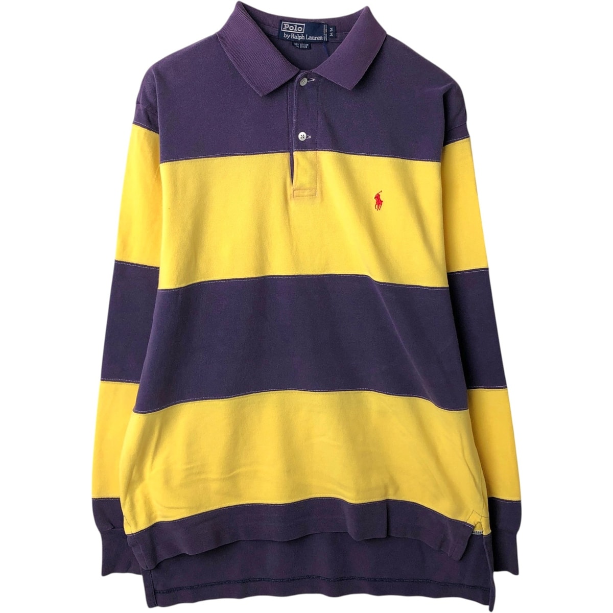 古着 ラルフローレン Ralph Lauren POLO by Ralph Lauren 長袖 ボーダー ポロシャツ メンズM相当/eaa631893