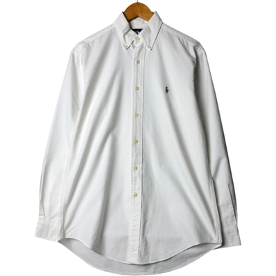 古着 ラルフローレン Ralph Lauren YARMOUTH 長袖 ボタンダウンシャツ メンズM相当/eaa573876
