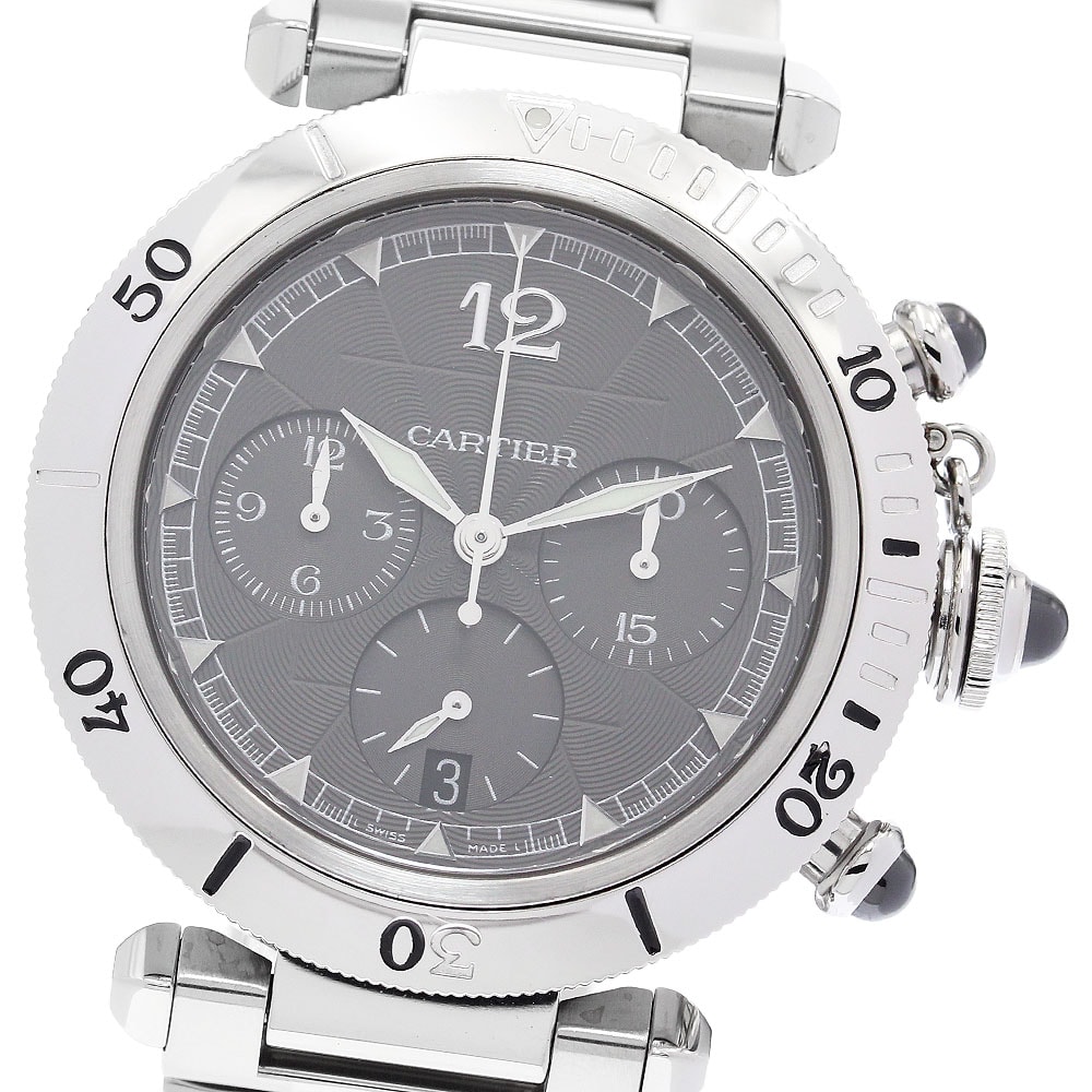 カルティエ パシャ 38ミリ W3105155 メンズ 【中古】