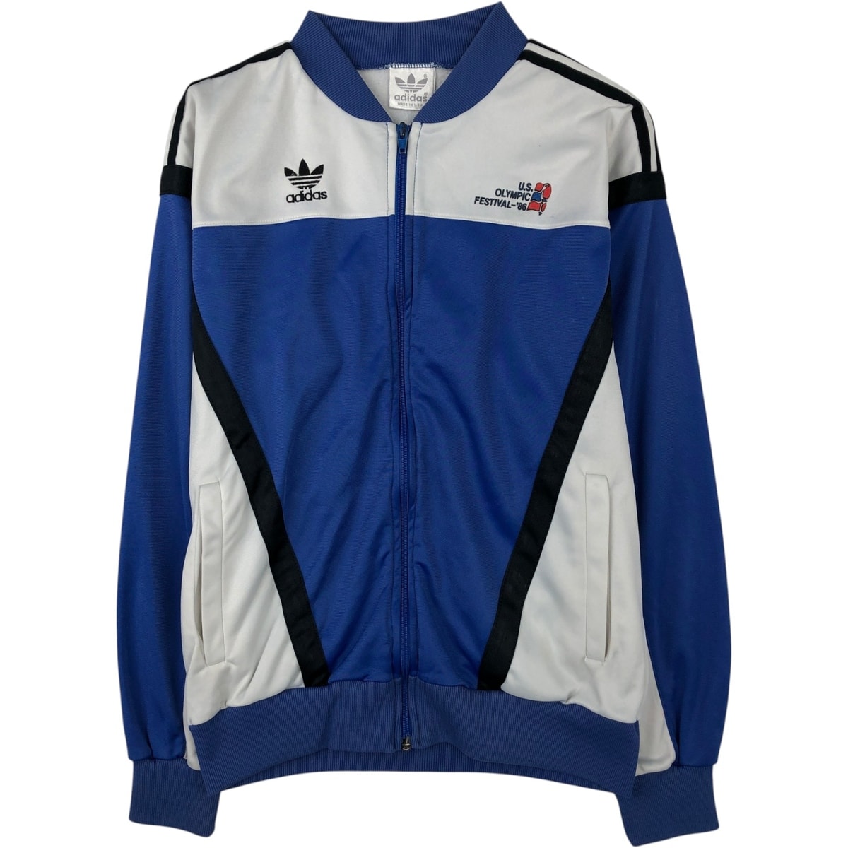 古着 80年代 アディダス adidas オリンピック U.S. Olympic Festival ジャージ トラックジャケット USA製 メンズM相当 ヴィンテージ/eaa618080