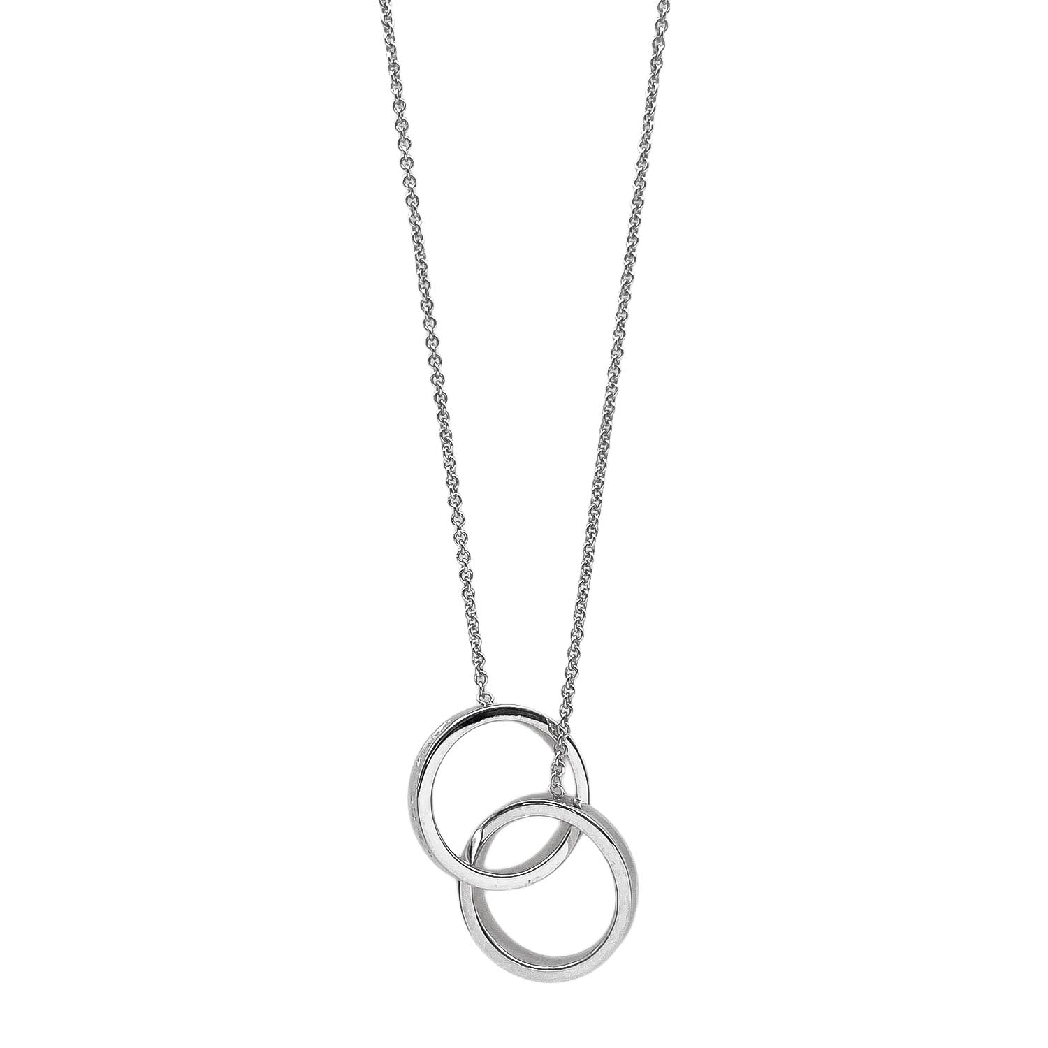 TIFFANY&Co. ティファニー 1837 インターロッキング サークル ペンダント ネックレス
 SV925 シルバー 新品仕上済 レディース
 【中古】