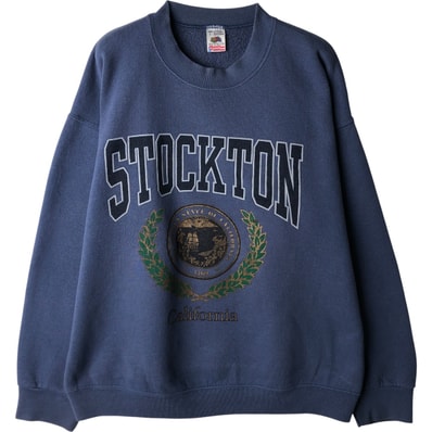 古着 90年代 フルーツオブザルーム FRUIT OF THE LOOM カレッジスウェットシャツ トレーナー USA製 メンズL相当 ヴィンテージ/eaa614788