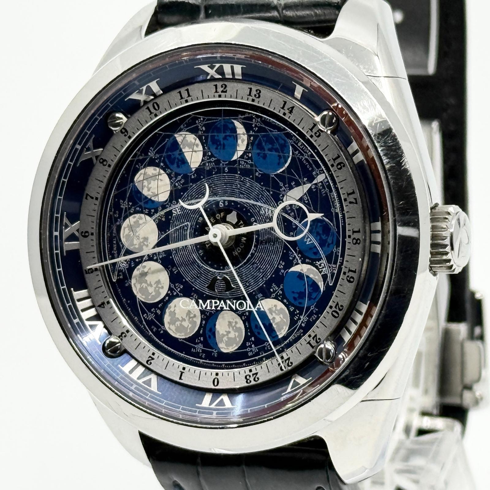 CITIZEN シチズン CAMPANOLA カンパノラ コスモサイン AA7800-02L ネイビー QZ メンズ 腕時計 稼働品
