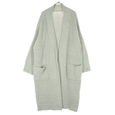 Mila Owen ミラオーウェン ウール混 長袖 ロング ニットカーディガン F グレー 09WNT151274