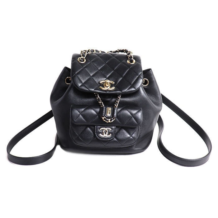 CHANEL シャネル マトラッセ リュック・デイパック ブラック AS2908 B09750 レディース【中古】【美品】