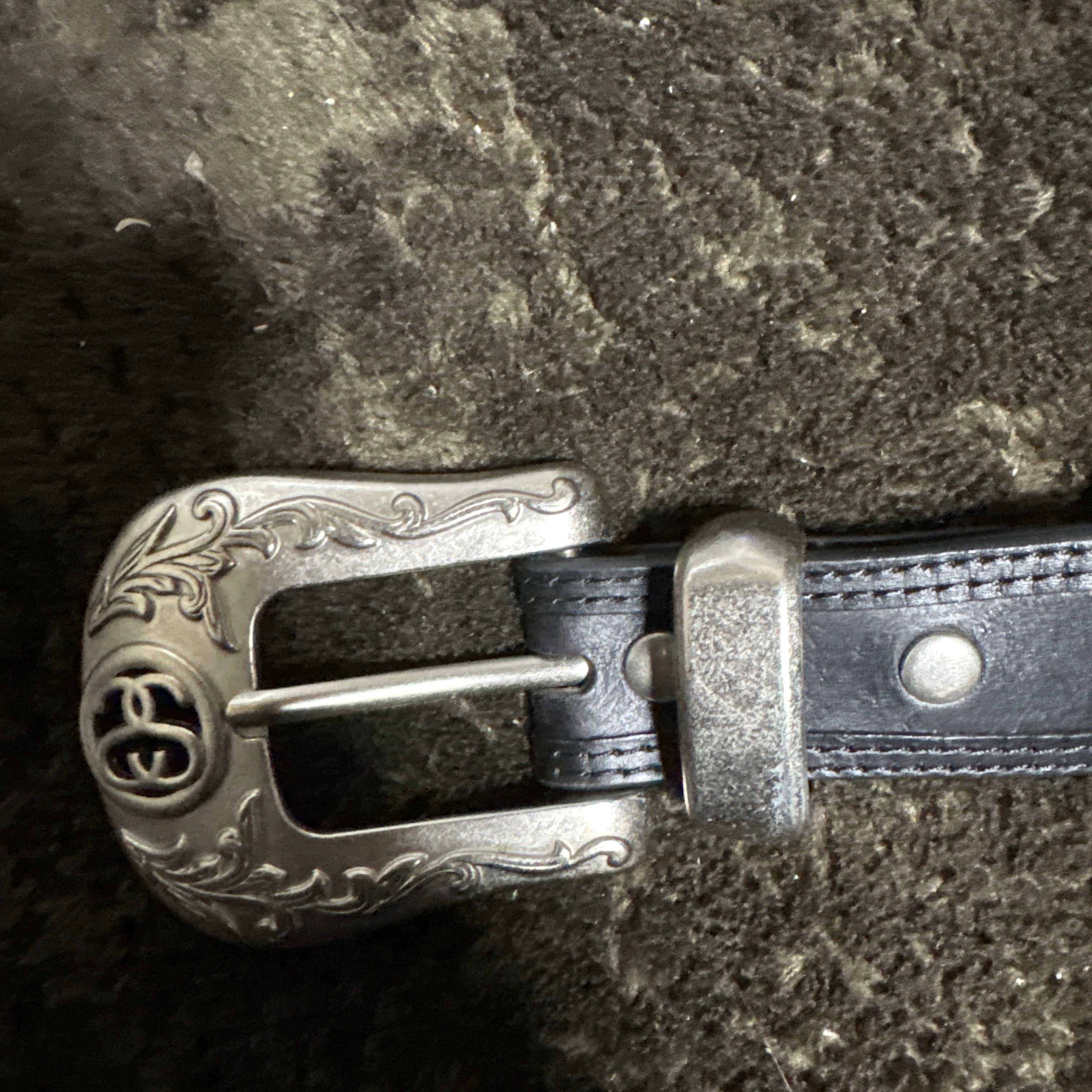 ステューシー SSリンク カウボーイ ベルト "ブラック" (FA24) 135193