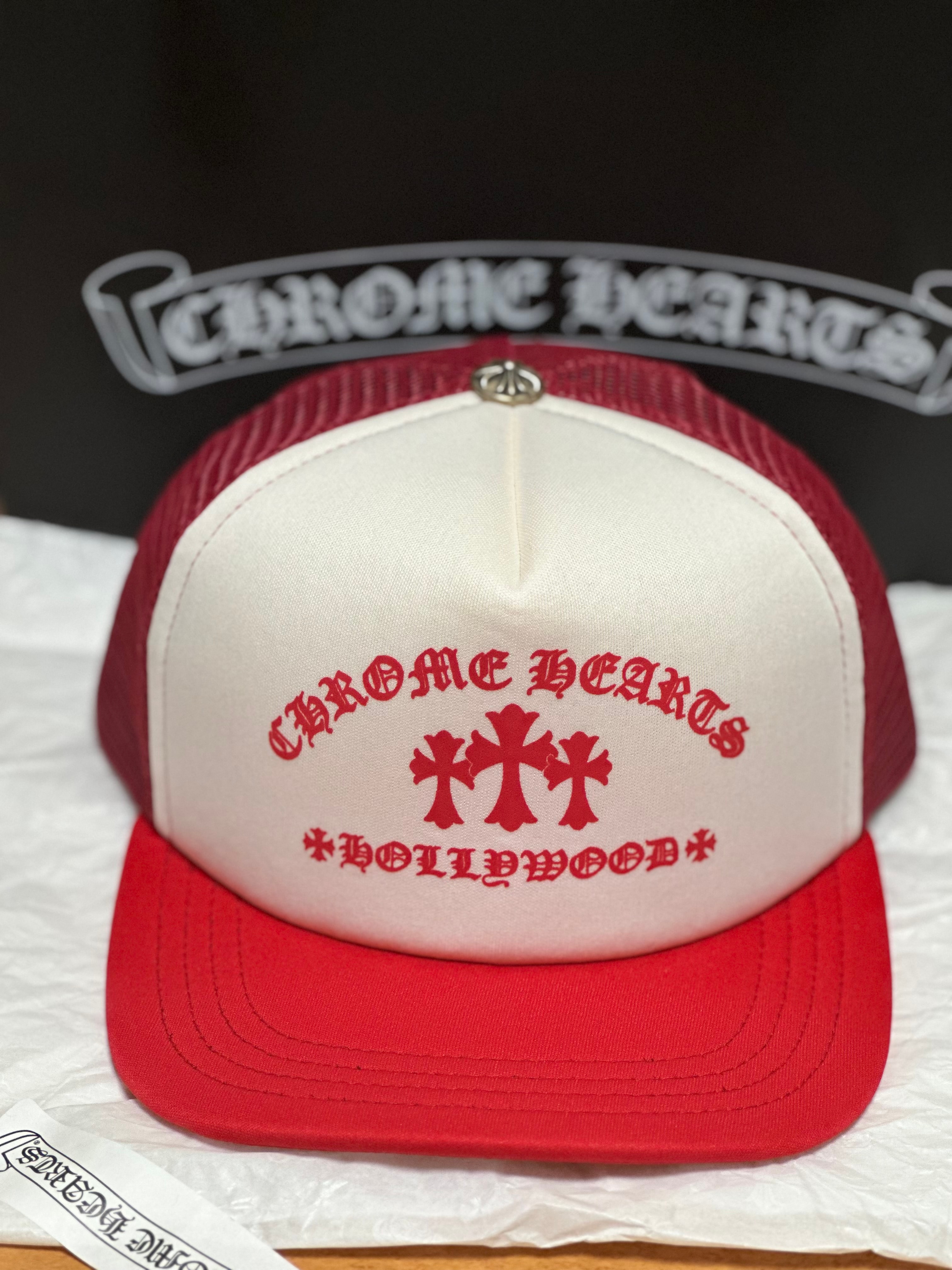 Chrome Hearts King Taco Tracker Cap "Red White"
