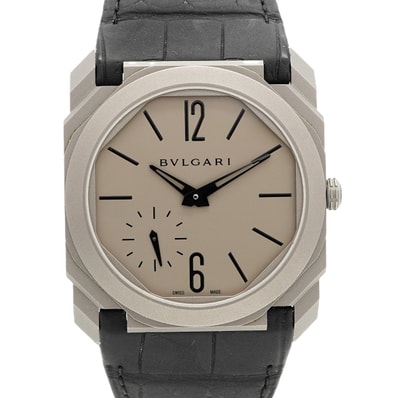 【6wdc0267】ブルガリ オクト フィニッシモ BGO40TXT/102711 グレー文字盤【中古】腕時計 メンズ