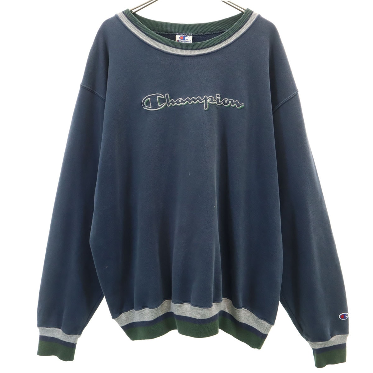 Champion チャンピオン 90s オールド 長袖 スウェット XL ネイビー系