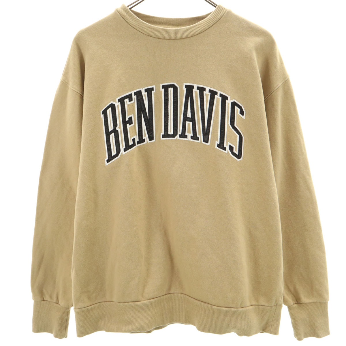 BEN DAVIS ベンデイビス 長袖 スウェット トレーナー L ベージュ