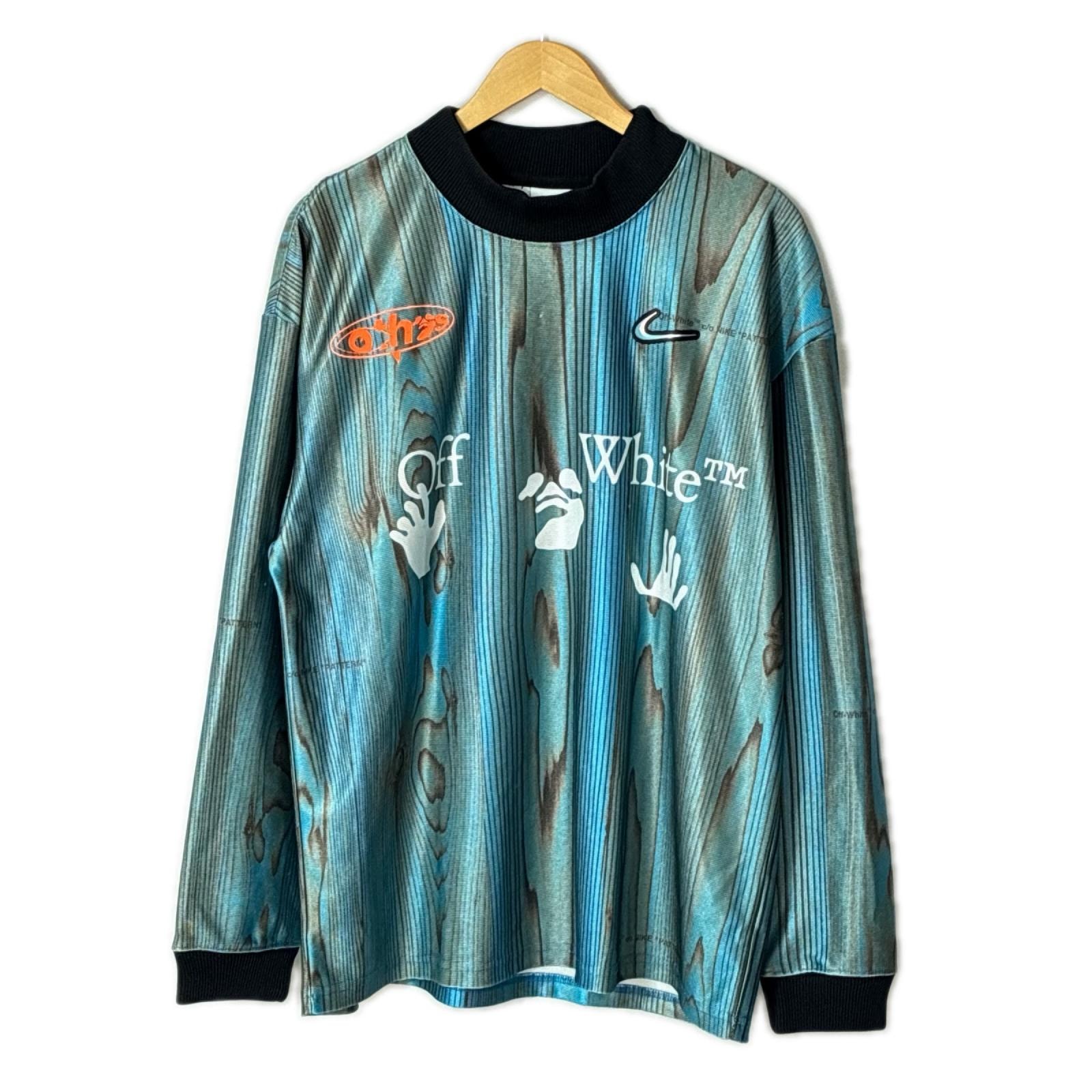 NIKE ナイキ x OFF WHYTE 001 Soccer Jersey ブルー サッカージャージ サイズ L メンズ