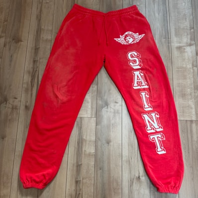 Saint Mxxxxxx Sweat Pants Angel "Red"