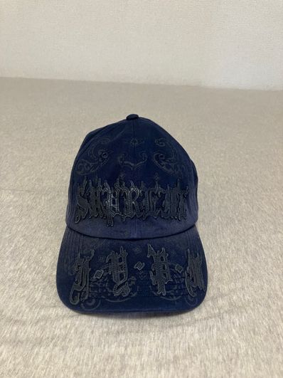 Supreme Leather Applique 6-Panel "Navy"