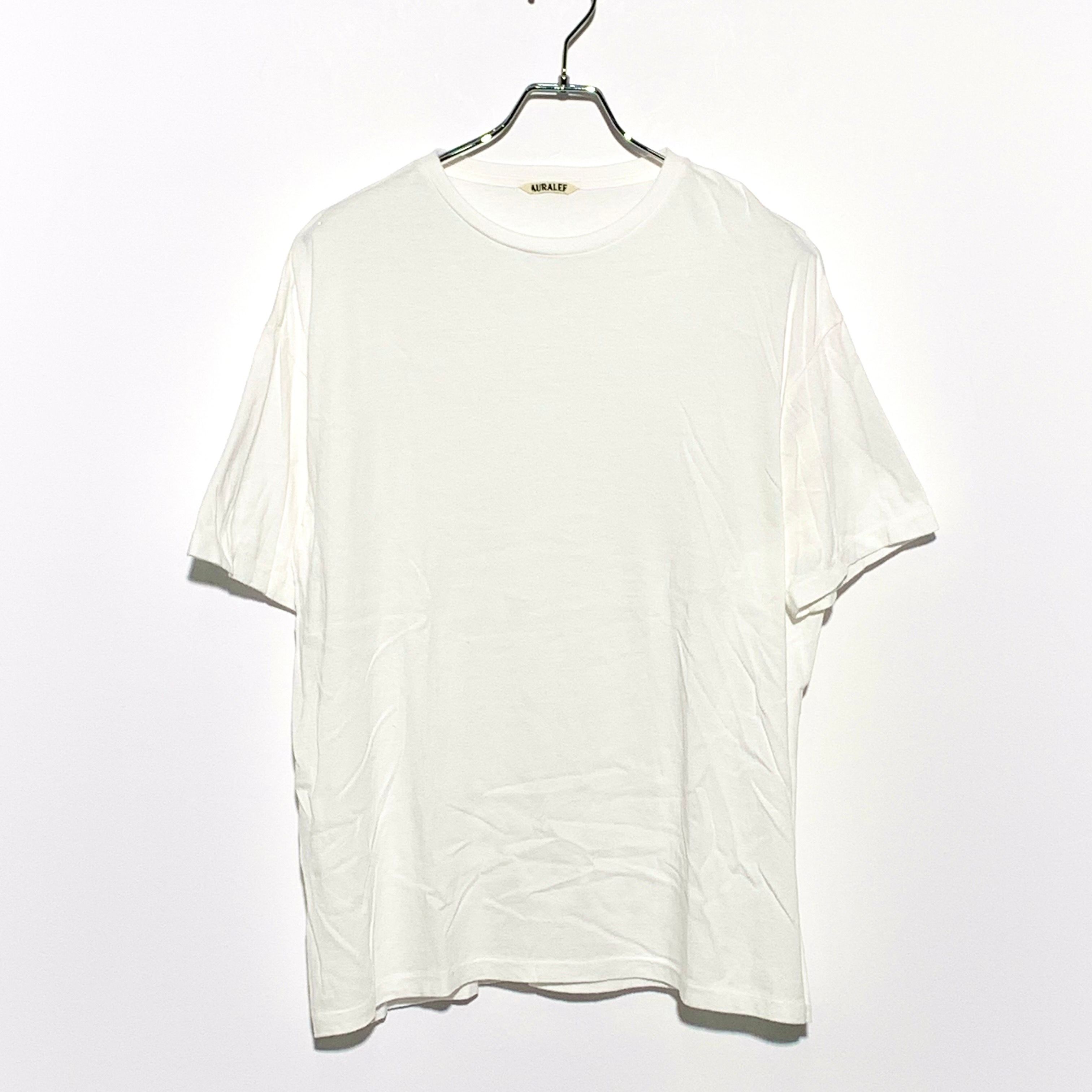 AURALEE Seamless Crew Neck Tee "White"