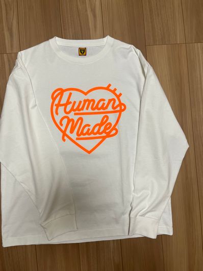 HUMAN MADE Heart L/S T-Shirt "White"