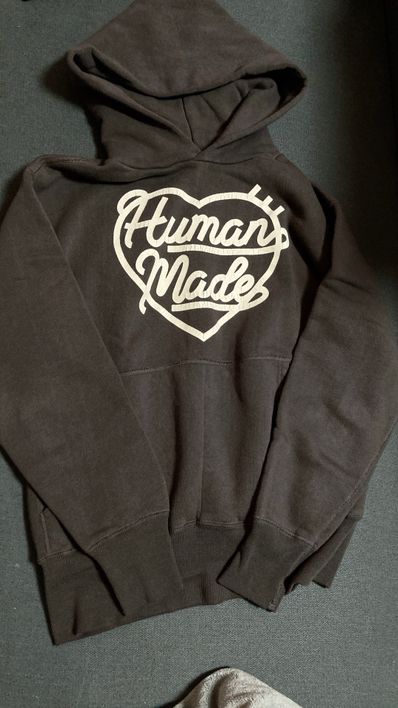HUMAN MADE Heart Tsuriami Hoodie "Black"
