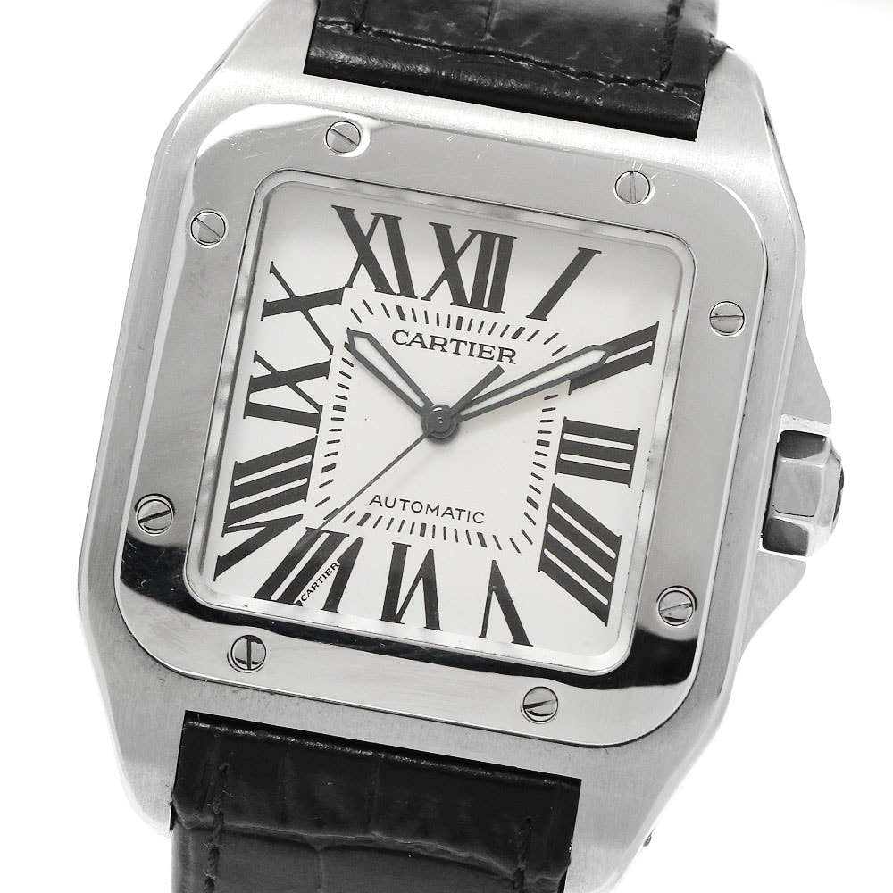 カルティエ サントス100 LM  W20076X8 メンズ 【中古】