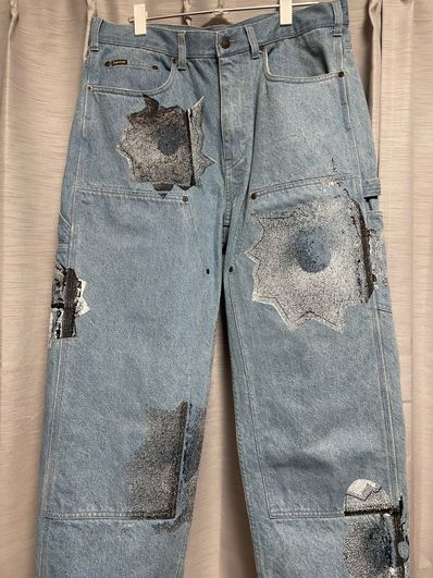 Supreme Nate Lowman Double Knee Painter Pant "Denim"