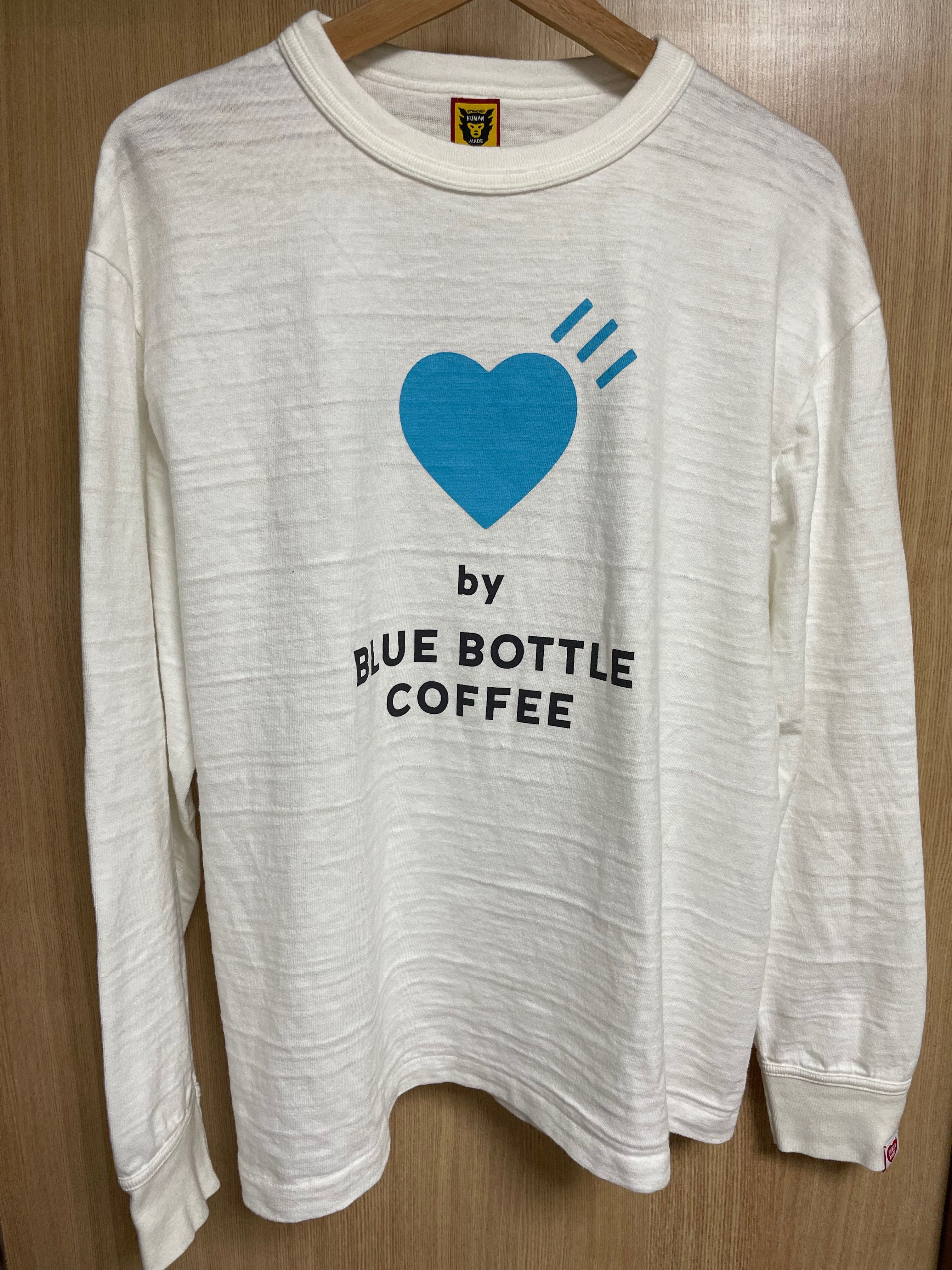 HUMAN MADE LONG-T BLUE BOTTLE COFFEE "White"