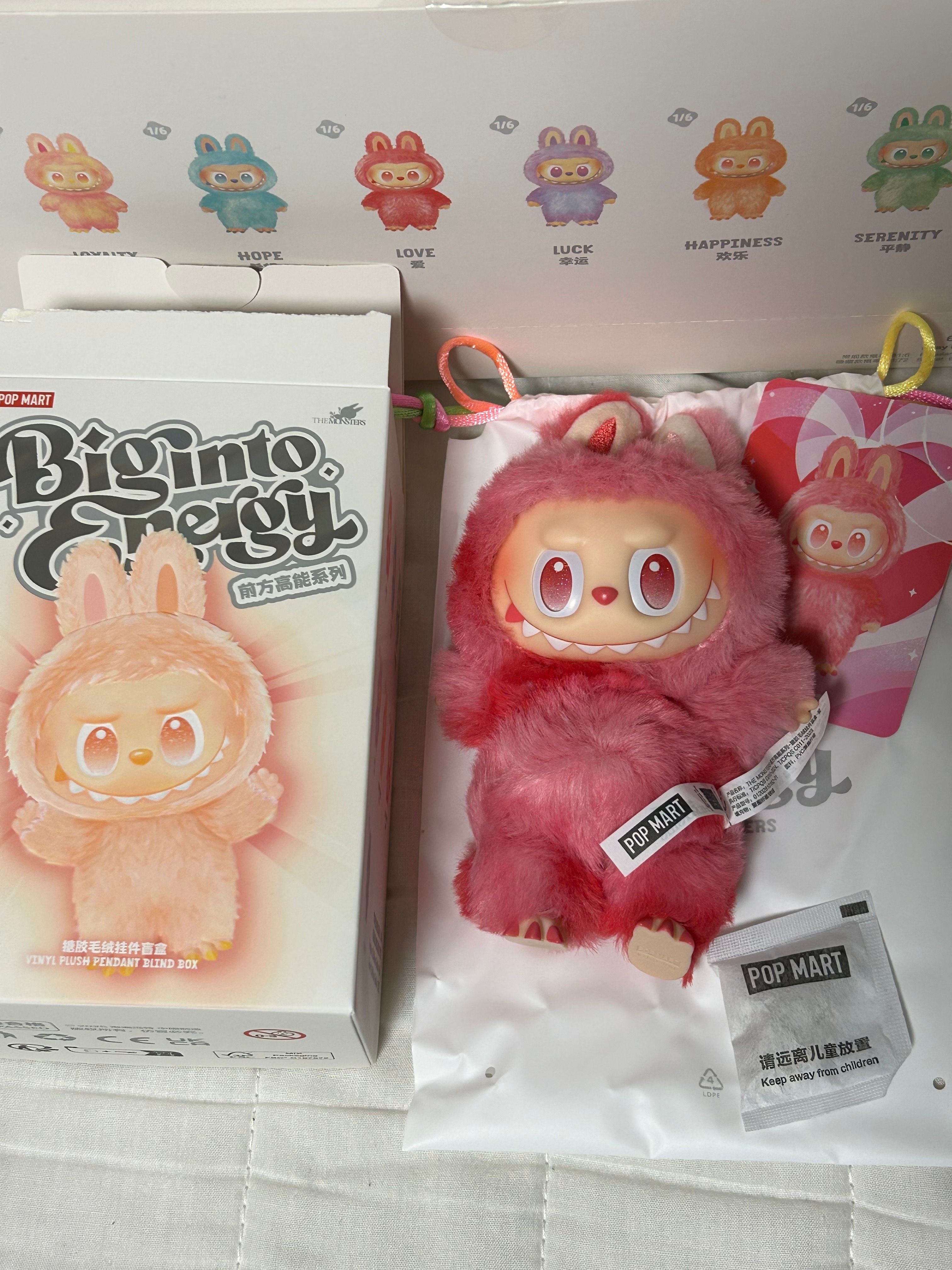 POP MART THE MONSTERS (LABUBU) Big into Energy Series Plush Pendant LOVE
