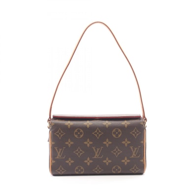 ルイ・ヴィトン LOUIS VUITTON レシタル モノグラム ハンドバッグ バッグ PVCコーティングキャンバス レザー レディース ブラウン系 M51900 【中古】
