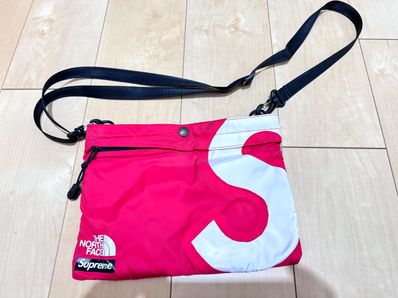 Supreme x The North Face S Logo Shoulder Bag "Red"