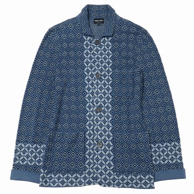 ■美品■GIORGIO ARMANI ジョルジオアルマーニ ジャケット サイズ50 ニットジャケット ダブルカフス ブランド古着【中古】20260629/RA9955