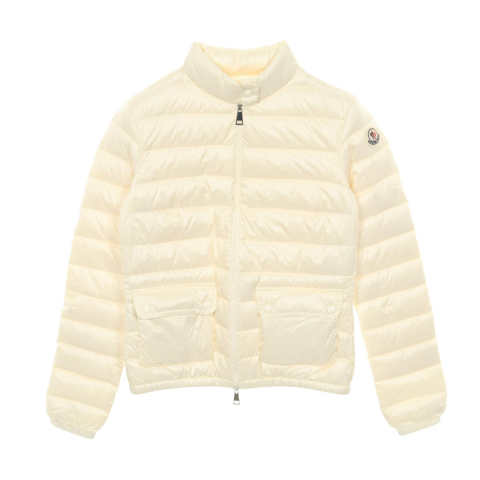 モンクレール MONCLER LANS ダウンジャケット 衣料品 アウター ナイロン レディース アイボリー系 【中古】