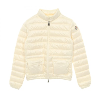 モンクレール MONCLER LANS ダウンジャケット 衣料品 アウター ナイロン レディース アイボリー系 【中古】