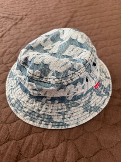 Supreme Fat Tip Jacquard Denim Crusher "Blue"