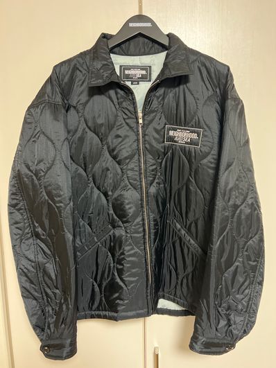 WIND AND SEA x NEIGHBORHOOD Quilt Souvenir Jacket "Black" 231TSWSN-JKM01S