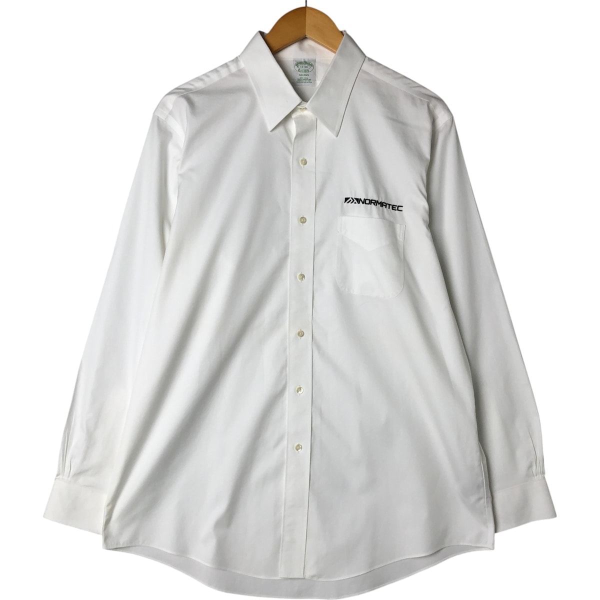 古着 ブルックスブラザーズ Brooks Brothers Est.1818 NORMATEC ノルマテック 長袖 コットンシャツ メンズL相当/eaa560855