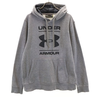 UNDER ARMOUR アンダーアーマー 長袖 スウェットパーカー MD グレー プルオーバー 裏起毛