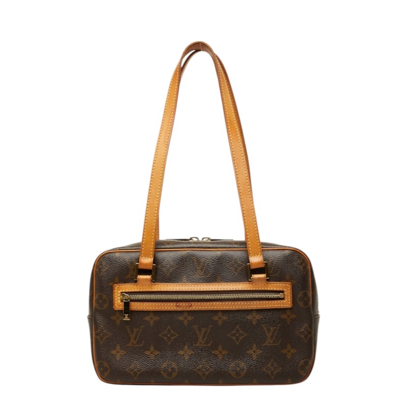 ルイ ヴィトン モノグラム シテMM ハンドバッグ ショルダーバッグ M51182 ブラウン PVC レザー レディース LOUIS VUITTON 中古