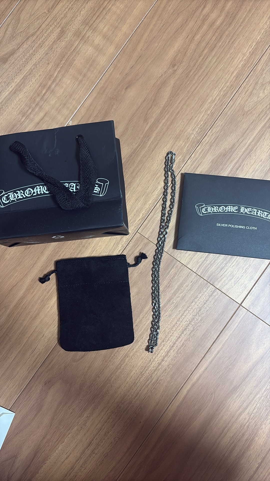 Chrome Hearts Paper Chain Necklace "Silver"