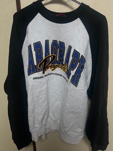 パラグラフ paragraph COLOR RAGLAN SWEAT
