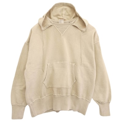 SAINT MICHAEL セントマイケル パーカー 25AW SM-HR1-0000-C55 × BerBerJin ベルベルジン AFTER HOODED HOODIE 後付け プルオーバーパーカー フーディー ベージュ系 L【極上美品】【中古】