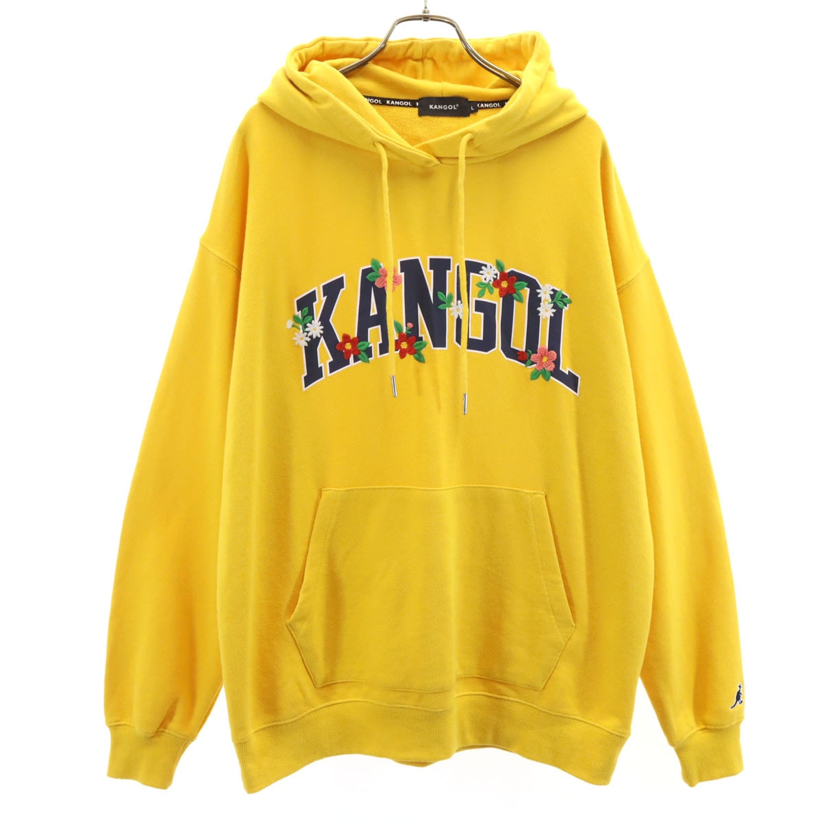 KANGOL カンゴール 長袖 スウェットパーカー L イエロー