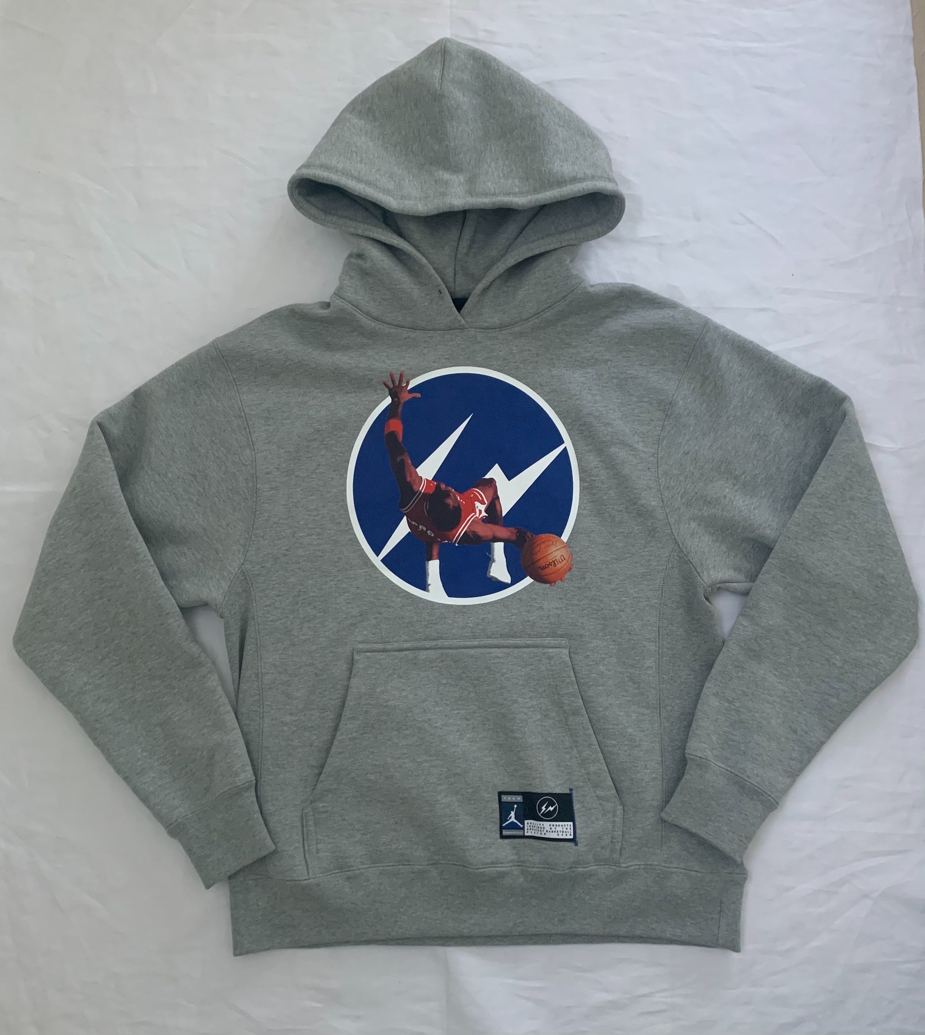 Air Jordan x Fragment Image Pullover Hoodie "Grey"
