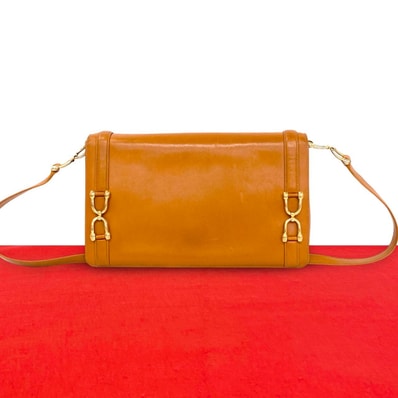 GUCCI グッチ ホースシュー 金具 レザー ショルダーバッグ ブラウン
22331