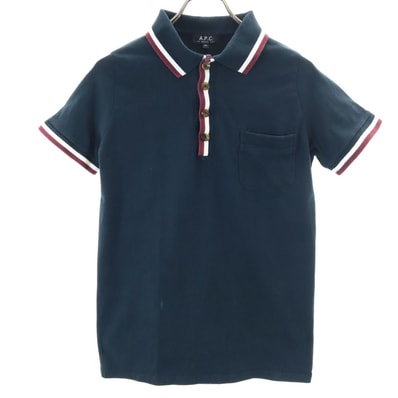 A.P.C. アーペーセー オールド 半袖 ポロシャツ XS ネイビー系