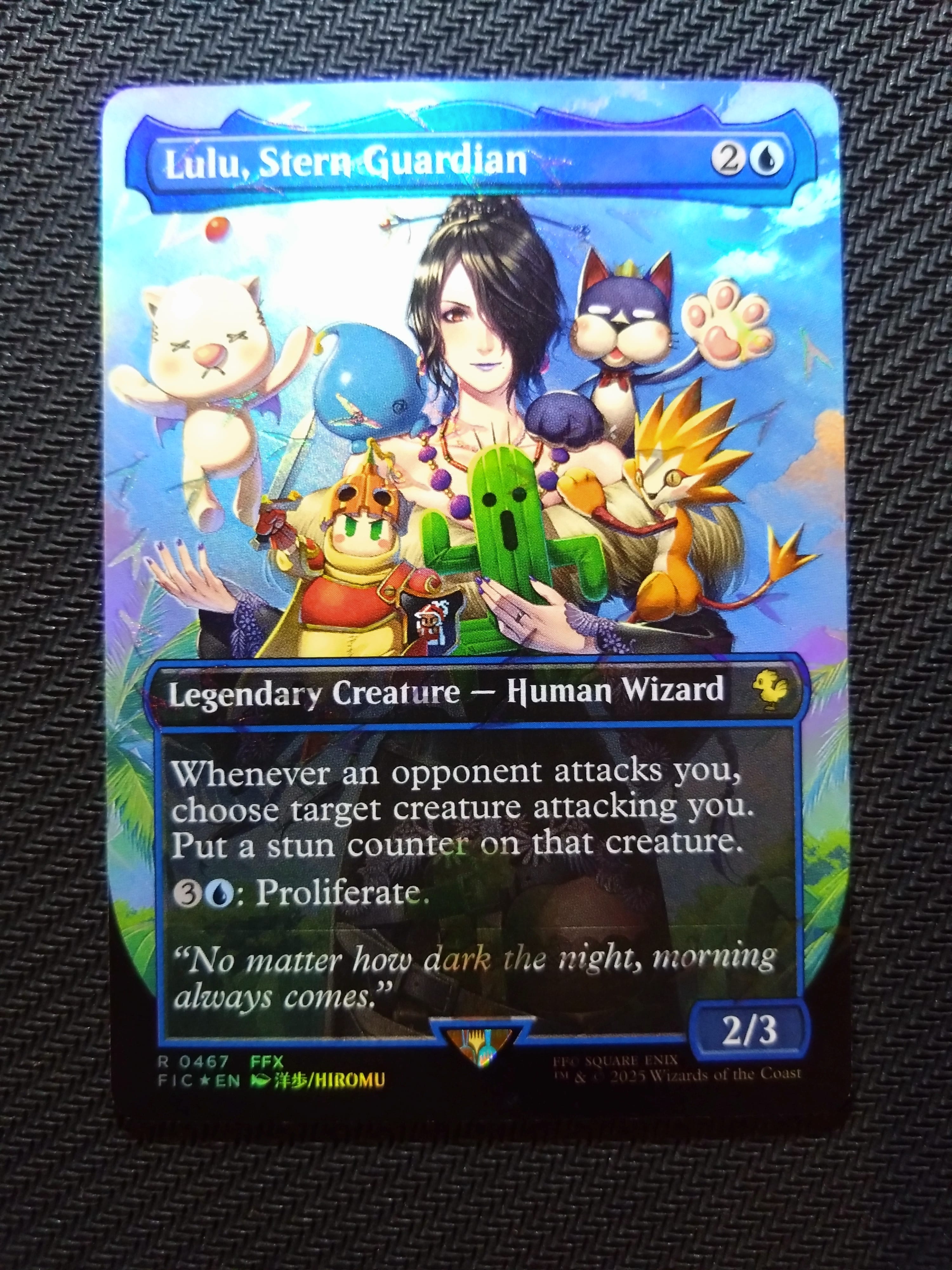 厳格なガード、ルールー R :フォイル :ボーダーレス版 [FIC 0467]【英語版】(ファイナルファンタジー チョコボ バンドル)