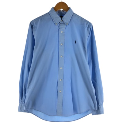古着 ラルフローレン Ralph Lauren CUSTOM FIT 長袖 ボタンダウンシャツ メンズM相当/eaa525607