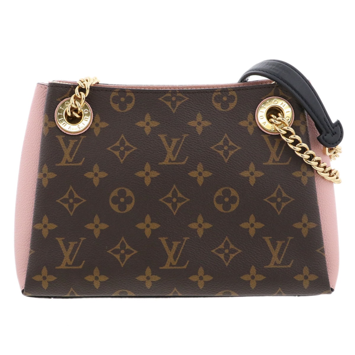 LOUIS VUITTON ルイ・ヴィトン スレンヌ BB チェーン ショルダーバッグ M43777 モノグラム ブラウン ピンク ゴールド  レディース【中古】
