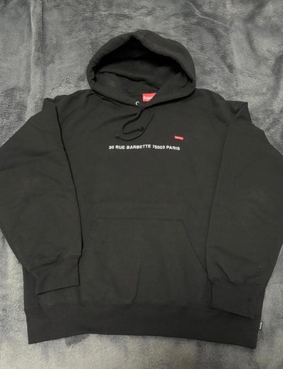 Supreme Shop Small Box Hooded Sweatshirt Paris "Black"